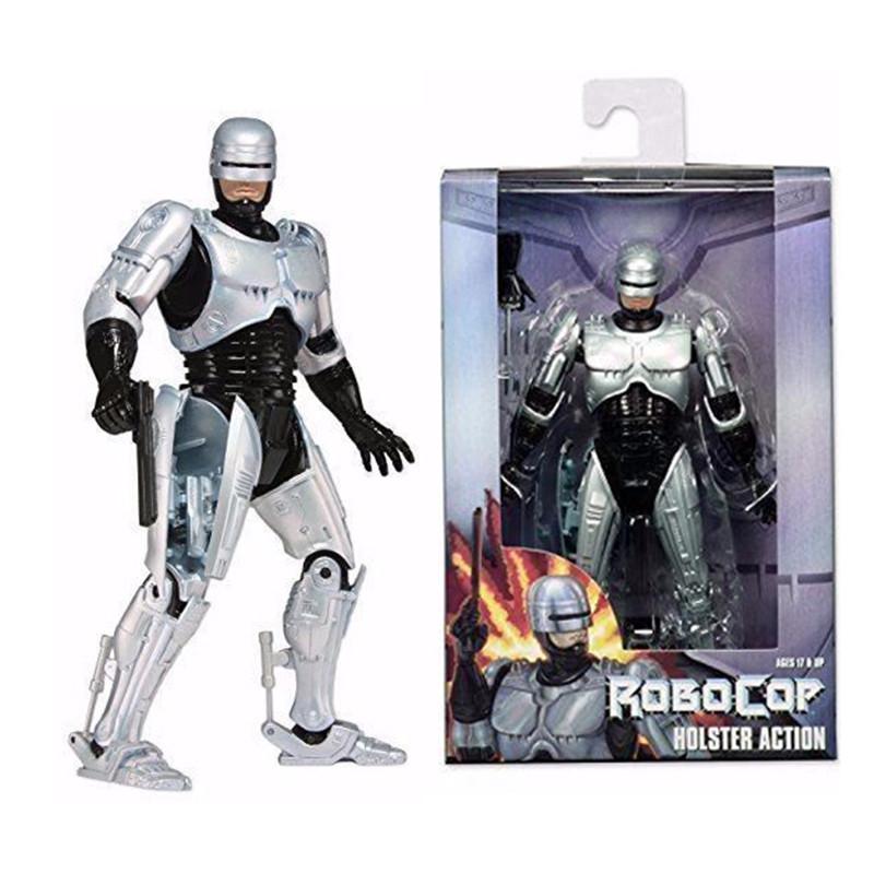 7" Robocop Warrior Action Figure Body with Spring Loaded Holster Model Toys Kids Gifts Collections