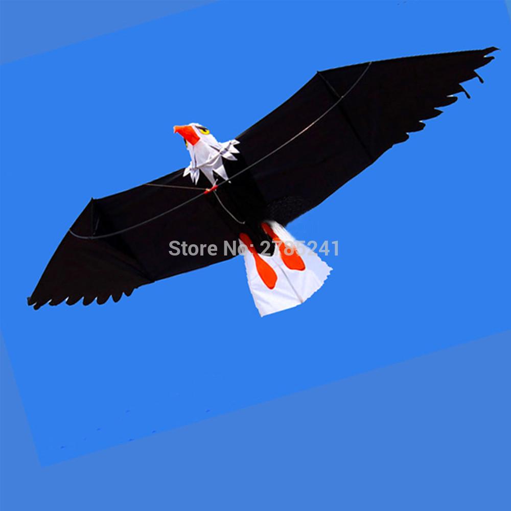 57 inch 3D Eagle Kite single line stereo kite Outdoor Sports Toys for kids with flying line