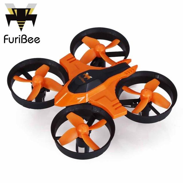 FuriBee F36 Mini Drone 2.4GHz 4CH 6 Axis Gyro RC Quadcopter with Headless Mode Speed Switch RC Drones Gift Kid Toys VS JJRC H36
