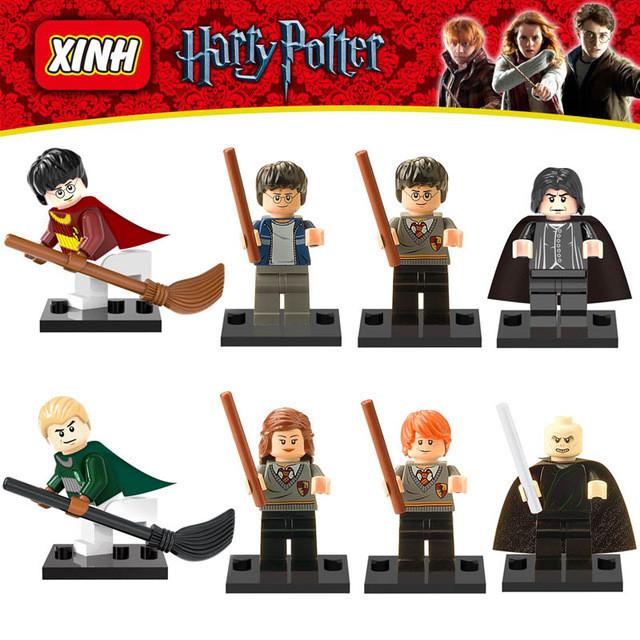 Harry Potter and the Philosopher's Stone Building Block Toy Hermione Ron Weasle Lord Voldemort Mini Action Figure PG8010