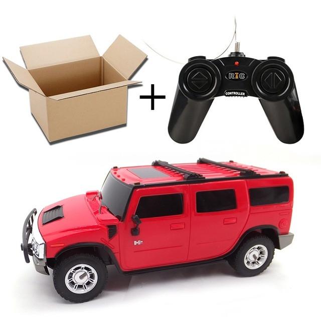 Licensed 1:24 RC Car Machines On The Remote Control Toys For Boys Radio Controlled Cars Lit Lights No Original Box H2 SUV 28500