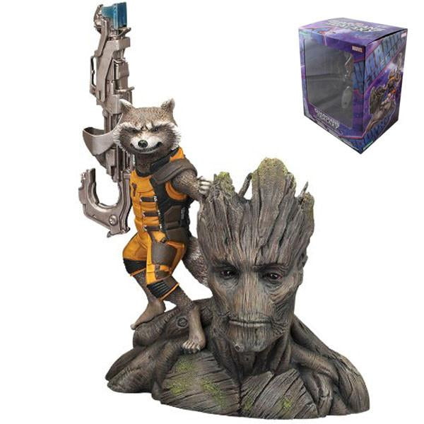 14cm Guardians of the Galaxy Groot & Rocket Raccoon PVC Action Figure Collectible Model Toy Doll with Box