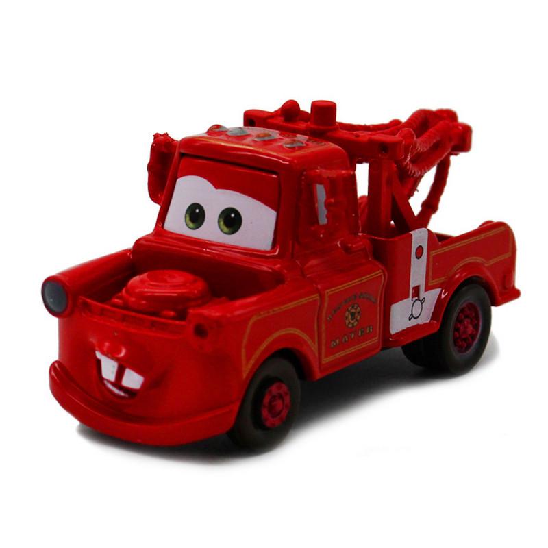 Disney Pixar Cars Rescue Squad Mater Metal Diecast Alloy Toys Car 1:55 Red Mater Pixar Car Model Toys Birthday Gift For Children