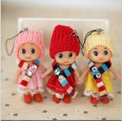 10pcs 8cm Kids Toys Soft Interactive Baby Dolls Toy Mini Doll For boys and  Girls
