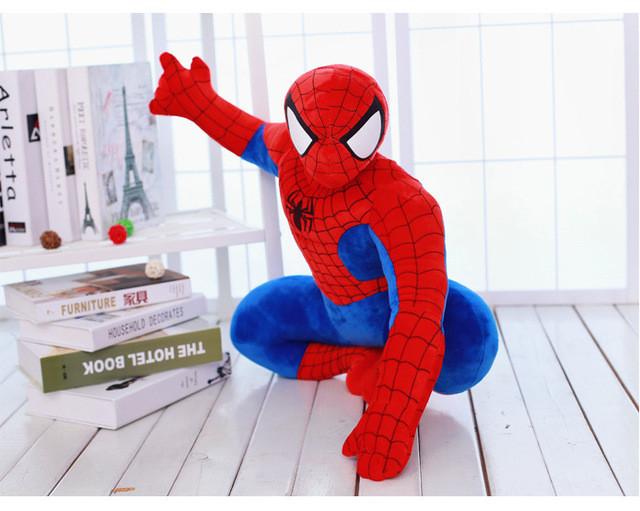 2 Styles 32-42cm Cartoon Anime League of Heroes Action Figures Mini Spider Man Toy Spiderman Plush Doll Birthday Gift