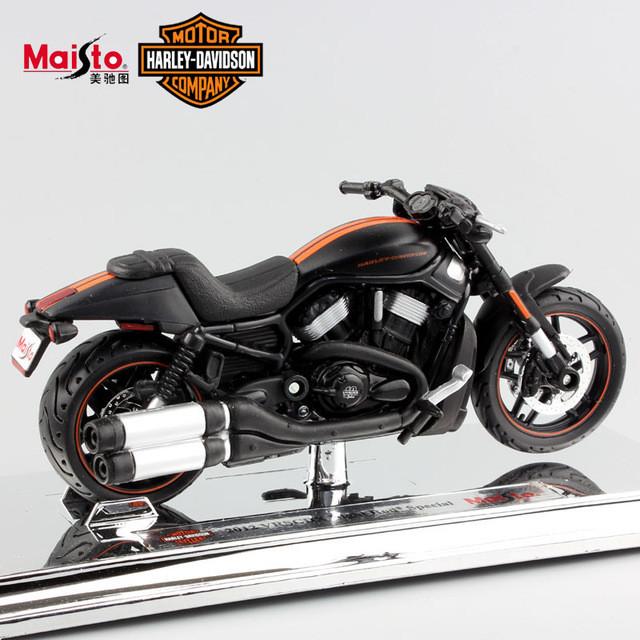 1:18 Scale miniature child Harley Night Rod Special Diecast model car motorcycle moto race gift toys for kids boys