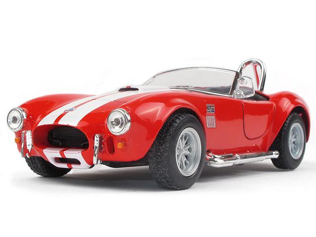4 Colors Ford 1965 Shelby Cobra Scale 1:32 Alloy Diecast Model Car Toy Car Collection As Gift For Boy Kids