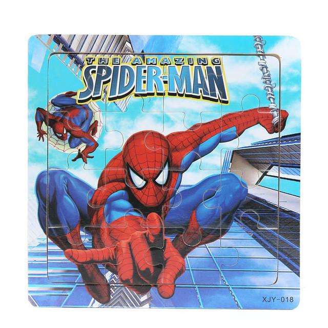 3D Wooden paper Jigsaw Puzzles Toys for Children Spider Man Puzzles Kids Toys Baby Toys Educational toys Puzzels Christmas gifts