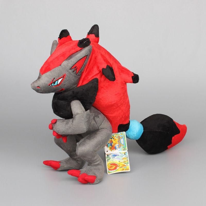 Anime  Pikachu Zoroark Soft Plush Toy Dolls Stuffed Animal Figures Brinquedos Kids Gift 13" 33 CM