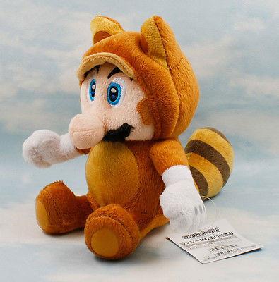Super Mario Bros Soft Toy Tanooki Mario Plush Nintendo Stuffed Animal Figure 7