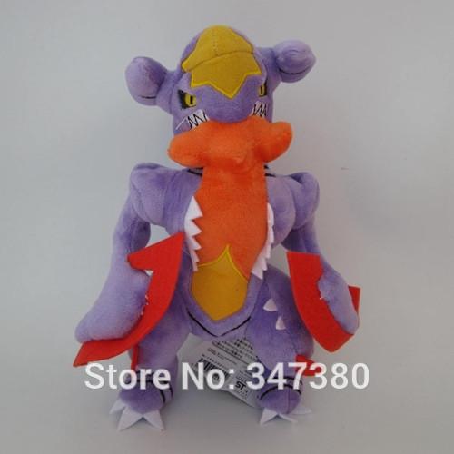 Anime  Figures XY Plush Toys Mega Evolution Garchomp Soft Toy Stuffed Animal Plush Dolls 25 CM