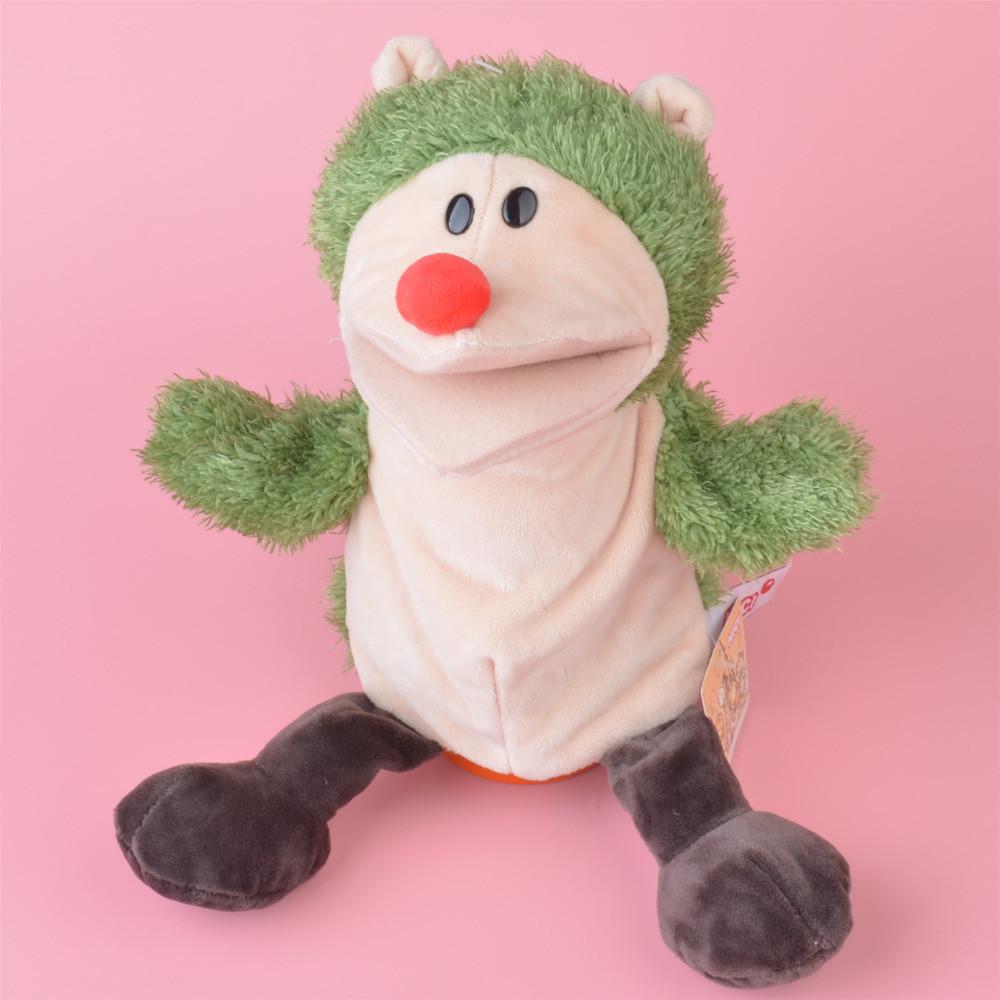 Green Hedgehog NICI hand puppet plush toy, Stuffed Baby / Kids Doll Toy Gift