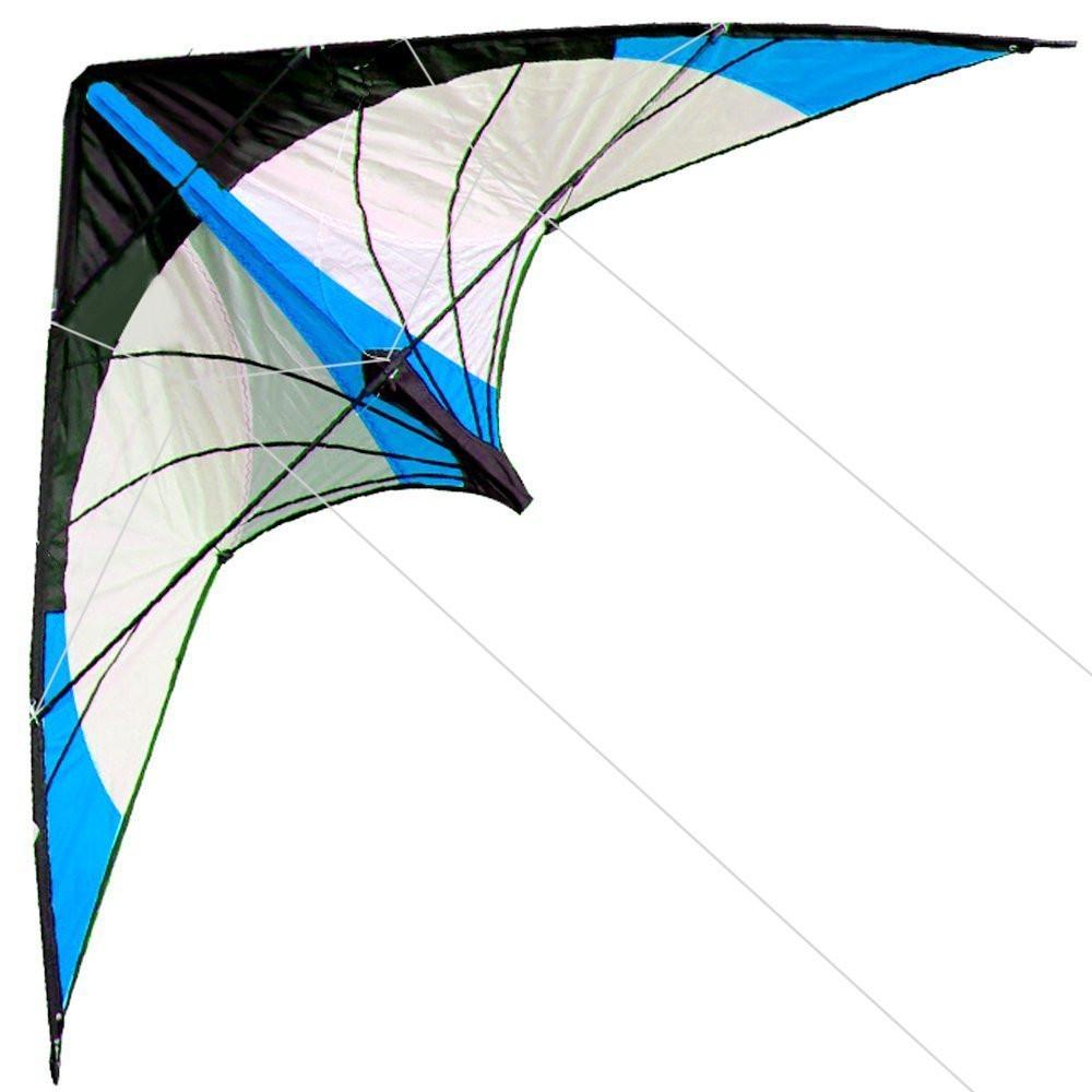 Outdoor Fun Sports  NEW  48 Inch  Dual Line Stunt  Kites  / Blue  Kite  With Handle And Line Good Flying