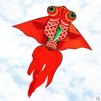 1.6m carp fish kite with handle line weifang kite flying dragon kite factory ripstop nylon fabric toy