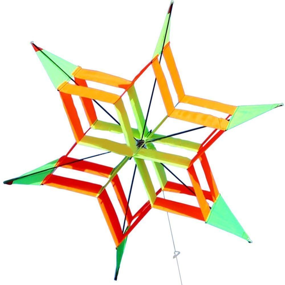 New Arrive New Style 3D Flower Kite With Handle & Line Good Flying