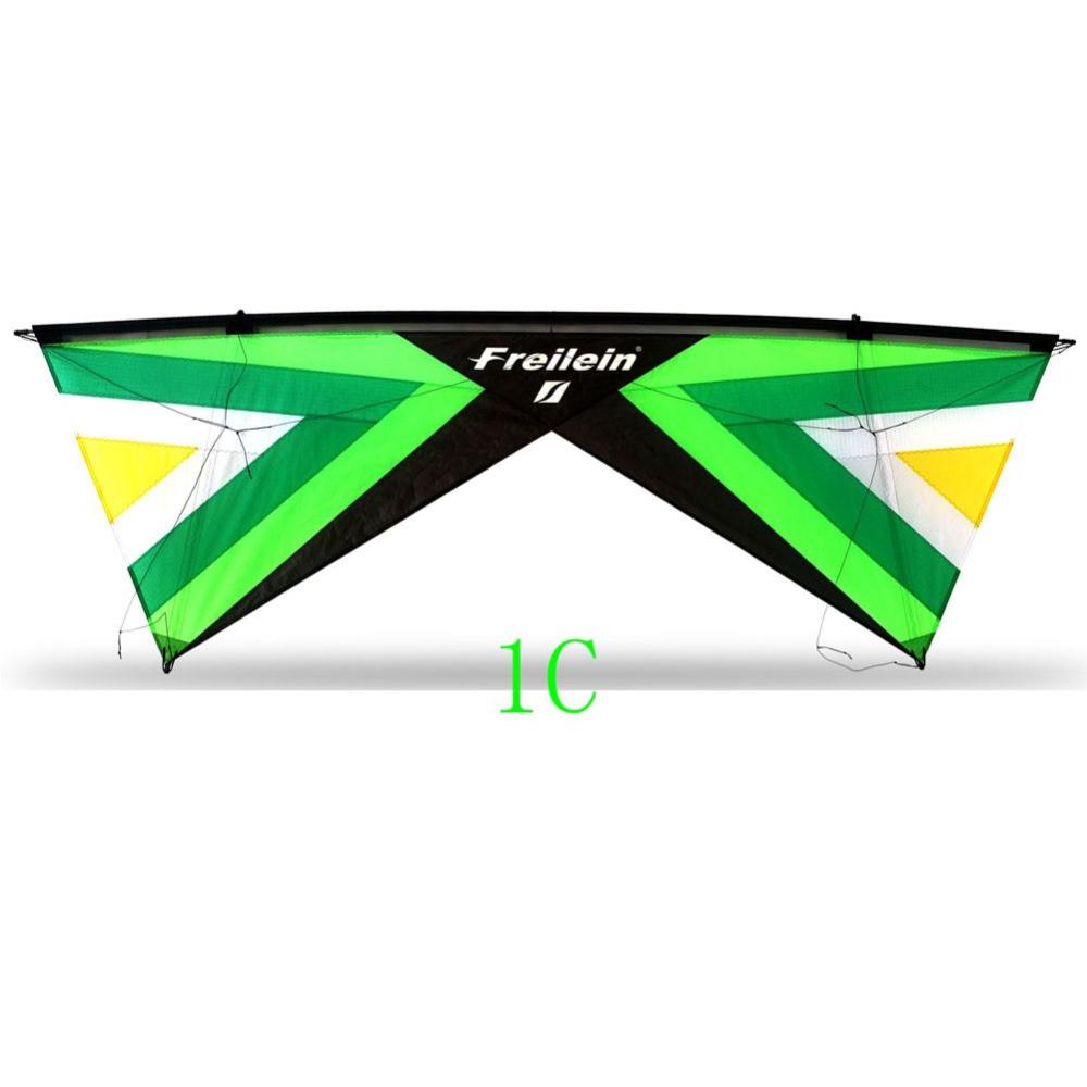 2.42m Qual Line Stunt Kite Easy To Fly Professional Outdoor Sport Kite Flying For Shows Festival 16 Colors To Choose