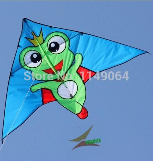 frog prince kite with handle line weifang kite flying dragon hcxkite factory ripstop nylon fabric