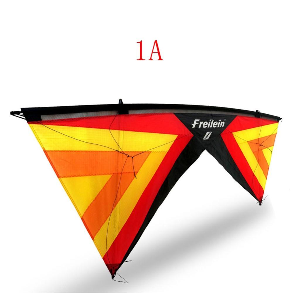 Outdoor Quad Line Stunt Kite Beach Power Sport Kite 4 Lines With Handles Flying Line For Players Shows 16 Colors
