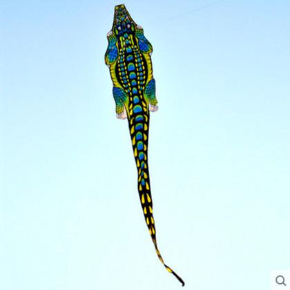 large 11m 3d crocodile kite flying outdoor toy nylon fabric kite bird rainbow kite wheel weifang
