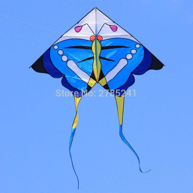 74 inch beautiful Butterfly kite single Line Sport Kites Outdoor fun Sport Toys with flying line