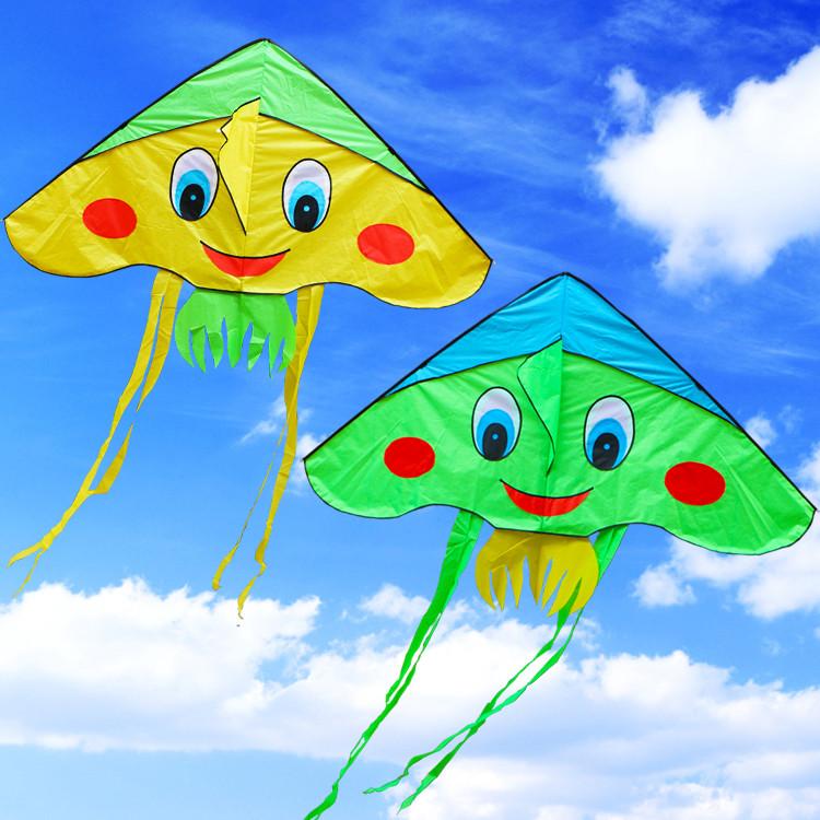lovely beauty girl kite with handle line outdoor flying toy nylon ripstops kite surf octopus kite