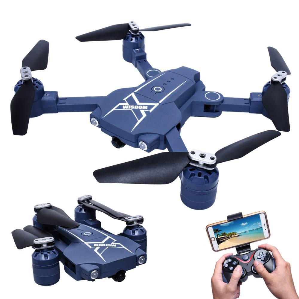 New RC helicopter 2.4G Pocket Drone Mini Foldable RC Drone Quadcopter WiFi FPV Camera One Key Return Mini Drone RC toy