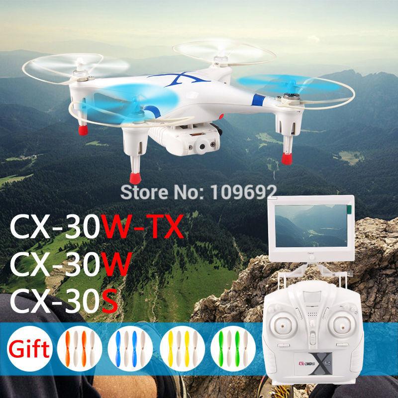 Original Cheerson FPV Quadcopter CX-30W CX-30W-TX CX-30S Real-Time Helicopters 6-Axis 4CH RC Drones WIFI HD Camera VS H107D H11D