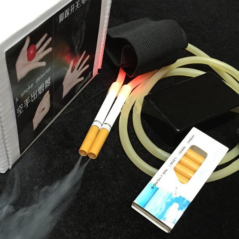 Remote Electronic Double tube spray smoke device (10 Smoke Cartridges) magic tricks The Mist Ultra Automatic smoke magic props