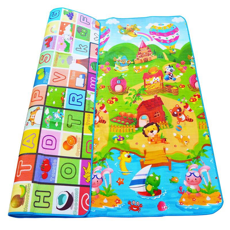 0.5cm Double-sided Baby Crawling Play Mat Children Puzzle Pad Kids Rug Gym Soft Floor Game Carpet Toy Eva Foam Developing Mats