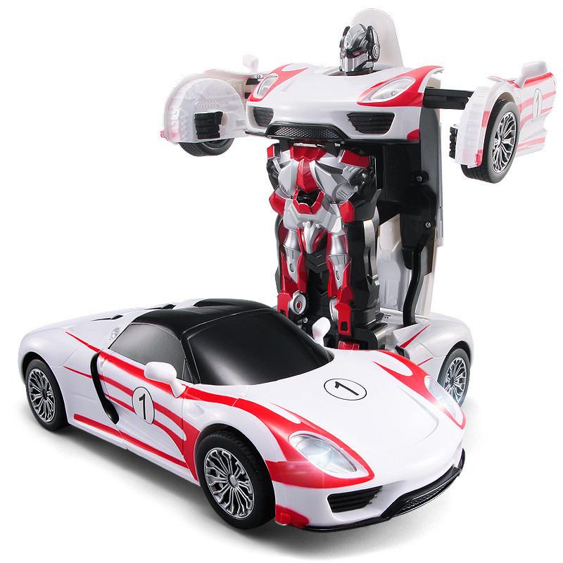 Racing Car Models Deformation Robot Transformation Remote Control RC Car Toys for Children Christmas Gift